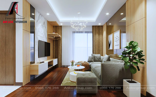 Thiết kế nội thất chung cư 80m2 tại MHDI