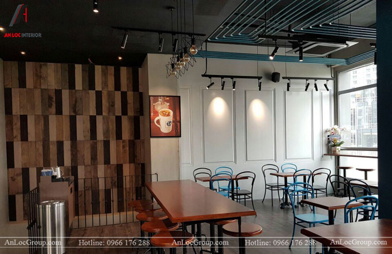 Thiết kế nội thất quán cafe 260m2 tại Vinhomes Tân Cảng - Ảnh 8