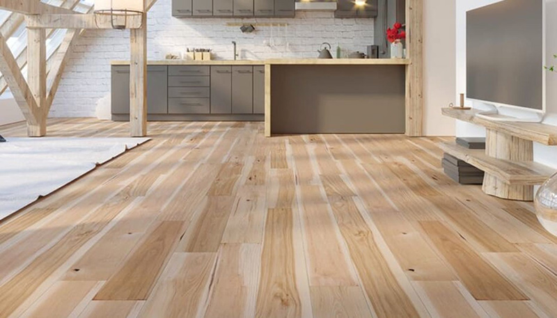 Sử dụng gỗ ghép thanh cho mặt sàn nhà phong cách Scandinavian