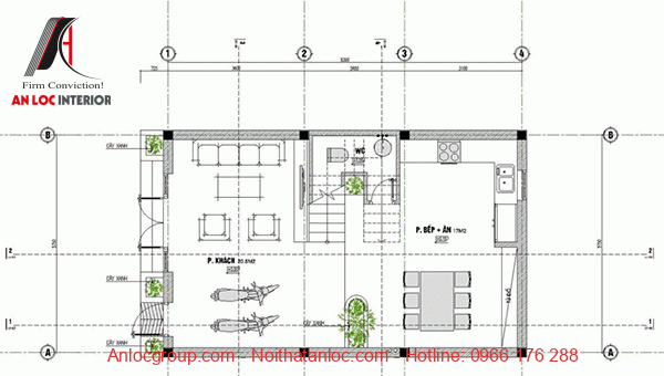 Bản vẽ thiết kế nhà 2 tầng 8x10m mái thái sang trọng, tinh tế