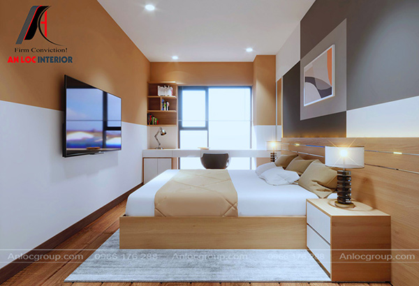 Nội thất phòng ngủ ưu tiên các sản phẩm từ gỗ công nghiệp với thiết kế linh hoạt