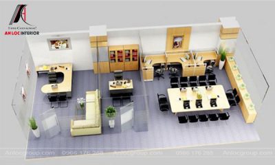 thiết kế nội thất văn phòng nhỏ