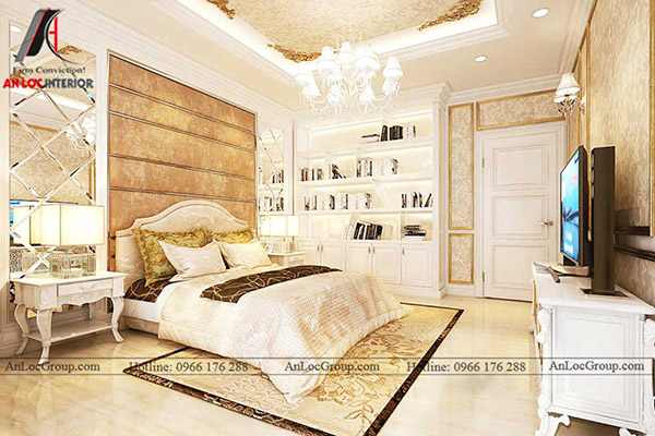thiết kế phòng ngủ phong cách cổ điển