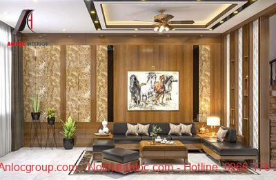 Thiết kế nội thất phòng khách nhà phố với vẻ đẹp sang trọng, cuốn hút