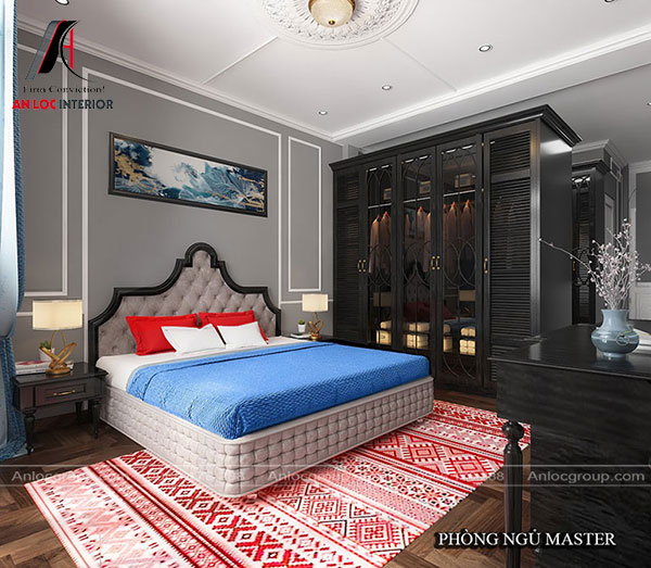 Màu sắc phòng ngủ nhà phổ Vĩnh Phúc với cách sử dụng màu sắc ấn tượng