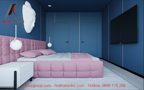 Phòng ngủ màu hồng