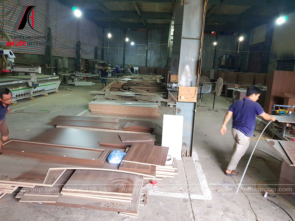 xưởng sản xuất gỗ công nghiệp