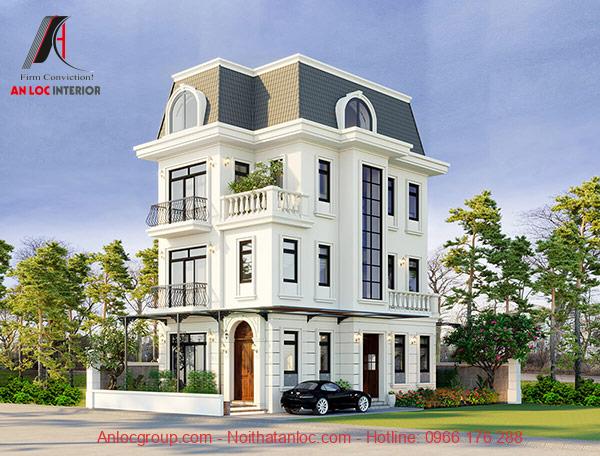 10 Mẫu thiết kế nhà biệt thự 3 tầng 2 mặt tiền hiện đại, đẳng cấp ⋆ An Lộc