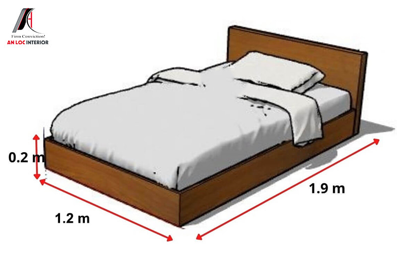kích thước giường đơn