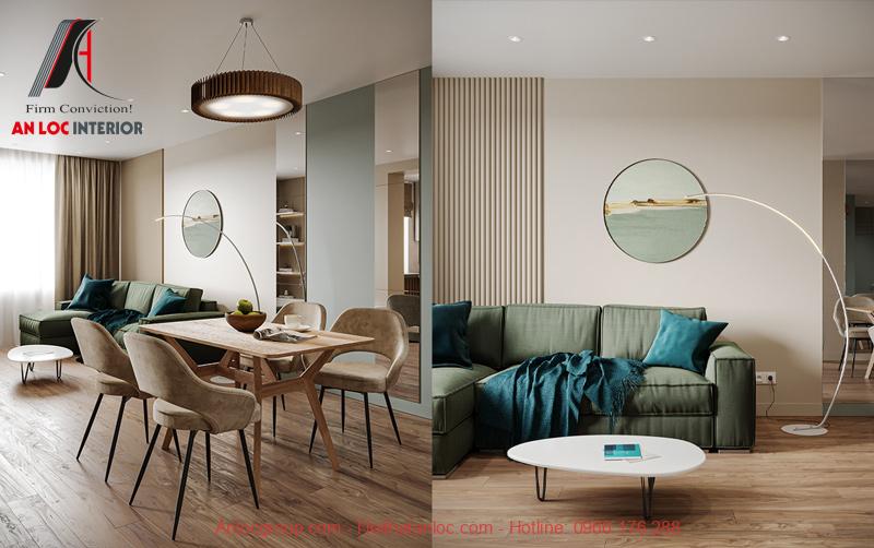Thiết kế nội thất chung cư 90m2 phong cách hiện đại 
