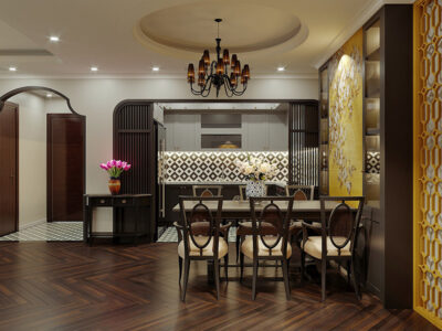 Nội thất chung cư indochine 75m2