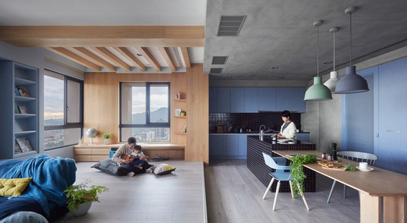 Thiết kế nội thất chung cư kiểu Nhật với nội thất gỗ sang trọng và tinh tế