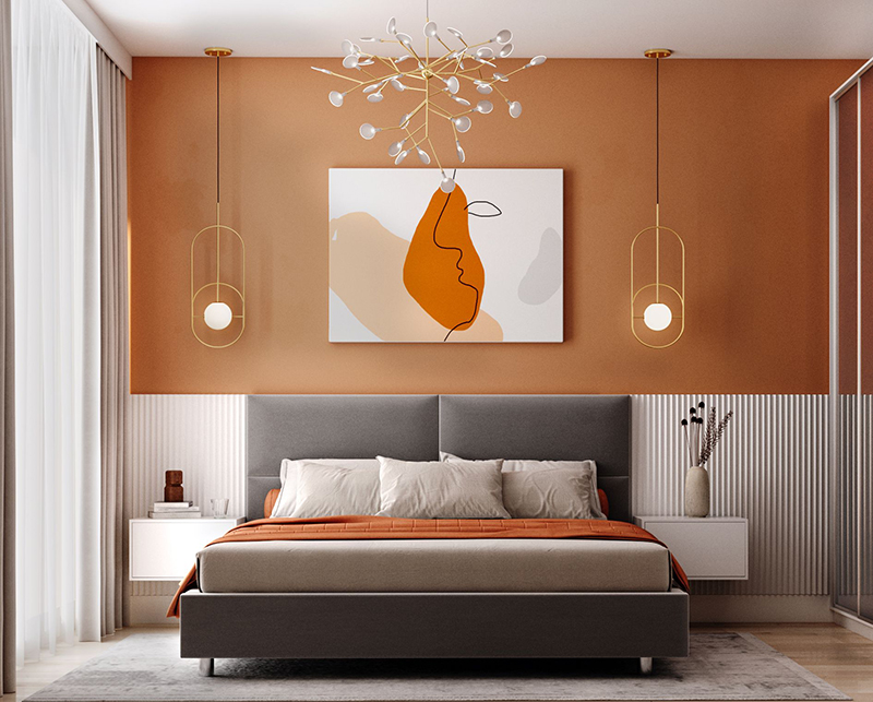 Mẫu 05: Phòng ngủ thiết kế tinh tế và đơn giản 