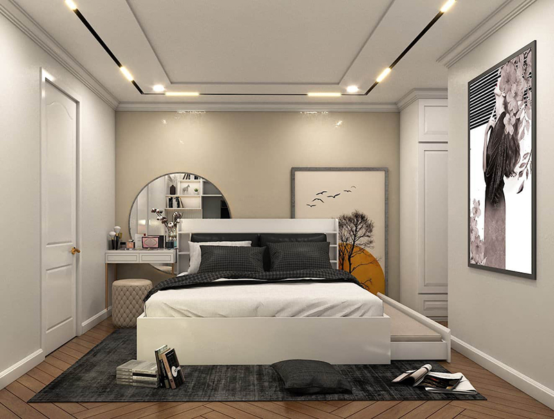 Cần lựa chọn phong cách thiết kế phù hợp cho phòng ngủ trắng