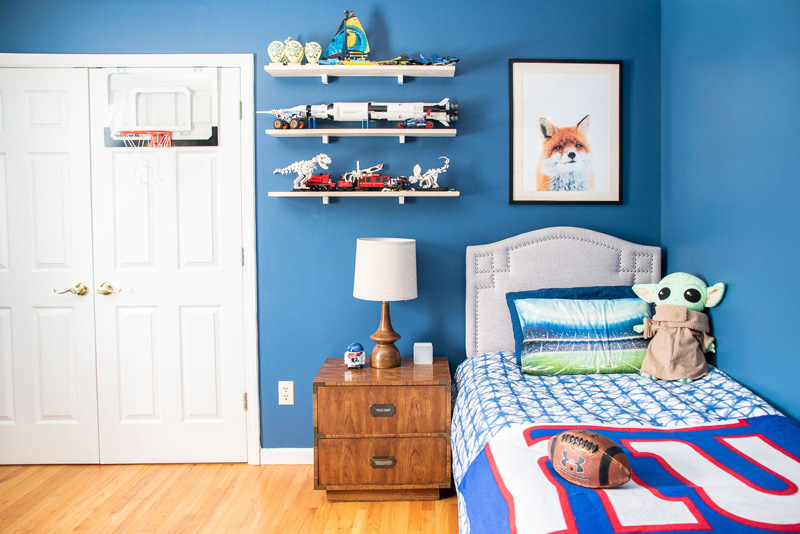 Phòng ngủ màu xanh dương cho trẻ em
