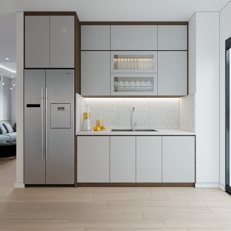 Phòng bếp thiết kế thông minh và tối giản