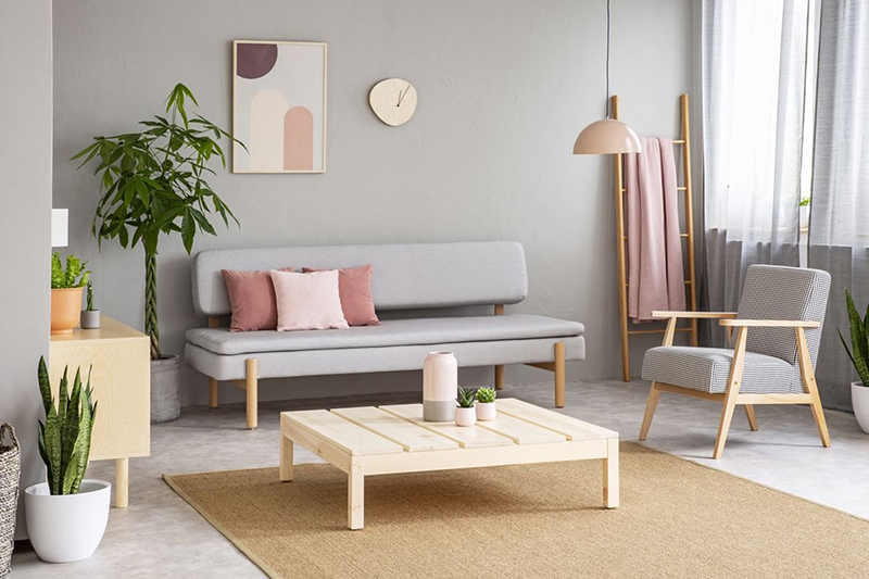Vẻ đẹp hiện đại và thanh lịch trong không gian phòng khách nhỏ phong cách tối giản