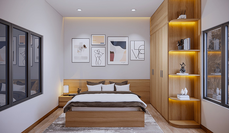 Phòng ngủ nhỏ trang trí đơn giản mà tinh tế