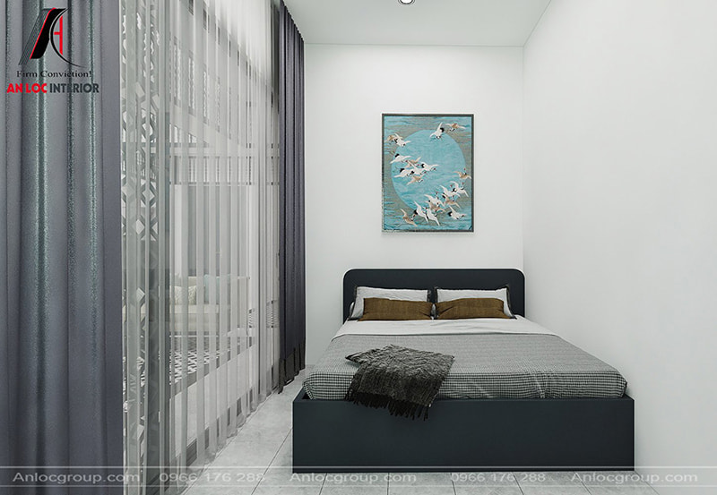 Thiết kế phòng ngủ nhỏ 8m2 phong cách Indochine