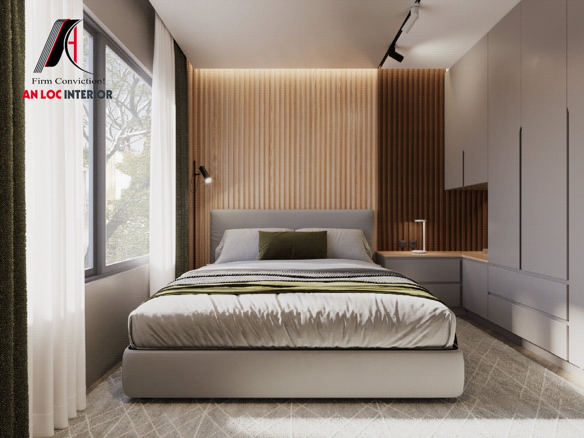 Phong cách thiết kế hiện đại cho phòng ngủ 14m2 