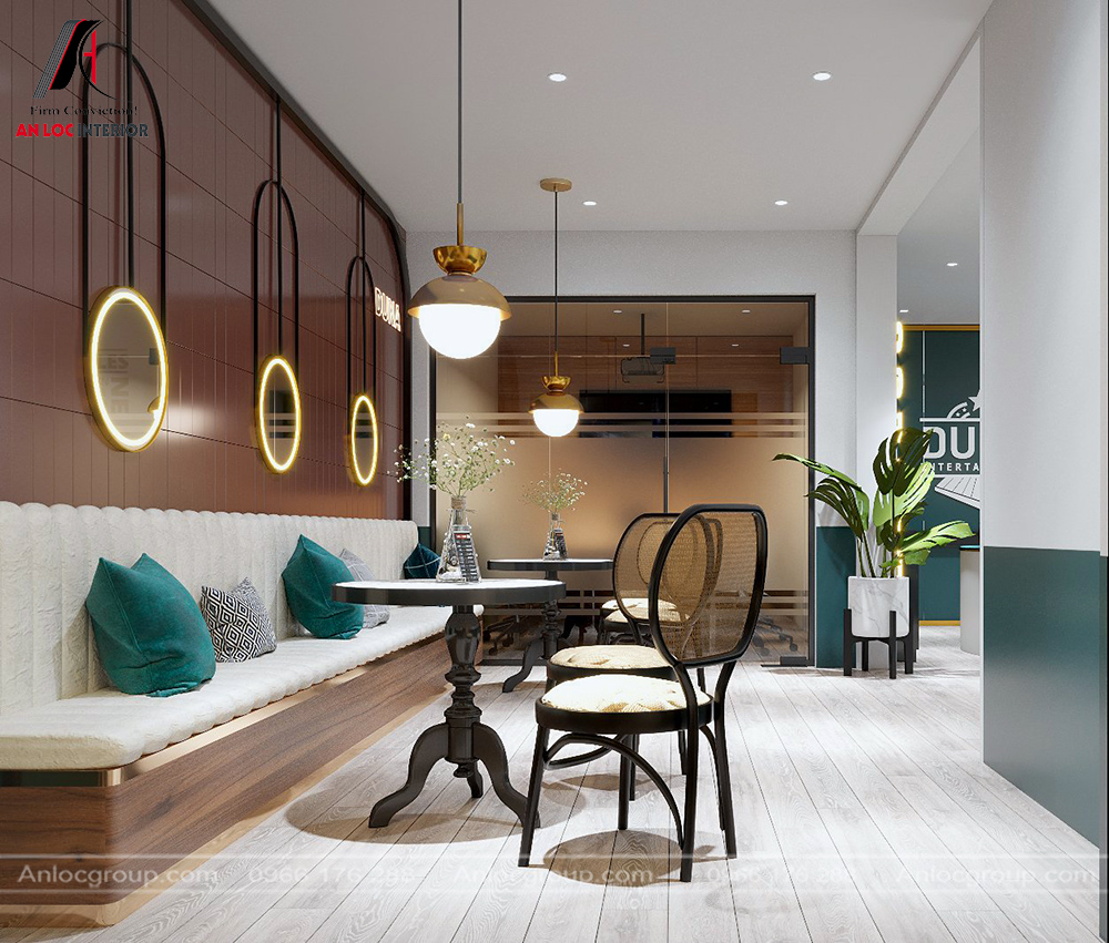 Thiết kế nội thất tầng 3 Cafe Duna - PA1
