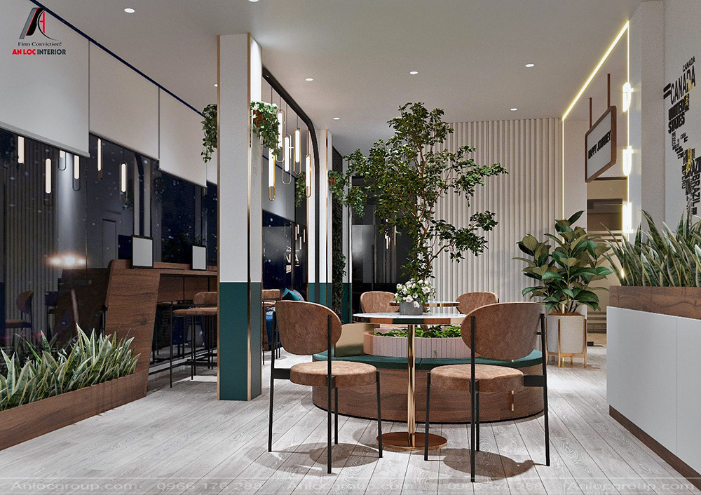 Thiết kế nội thất tầng 3 Cafe Duna - PA4
