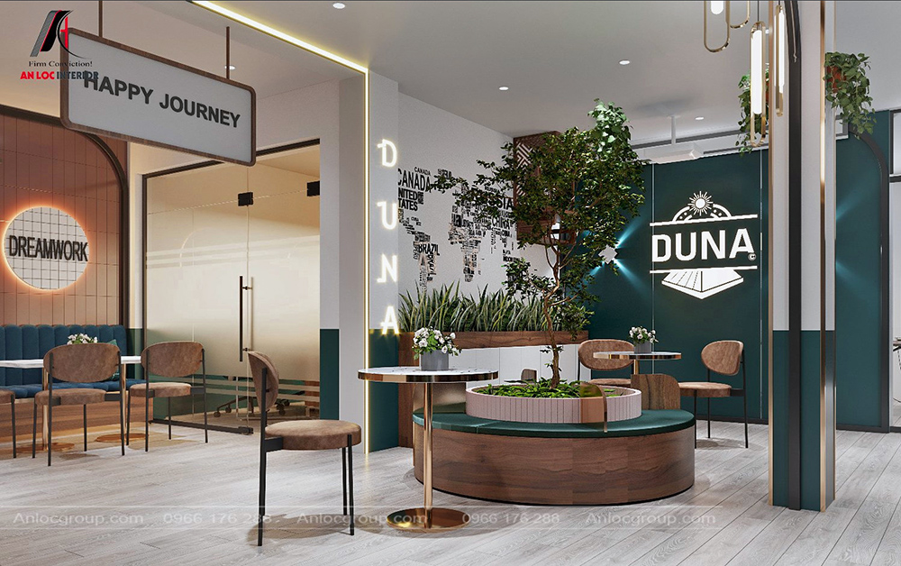 Thiết kế nội thất tầng 3 Cafe Duna - PA4