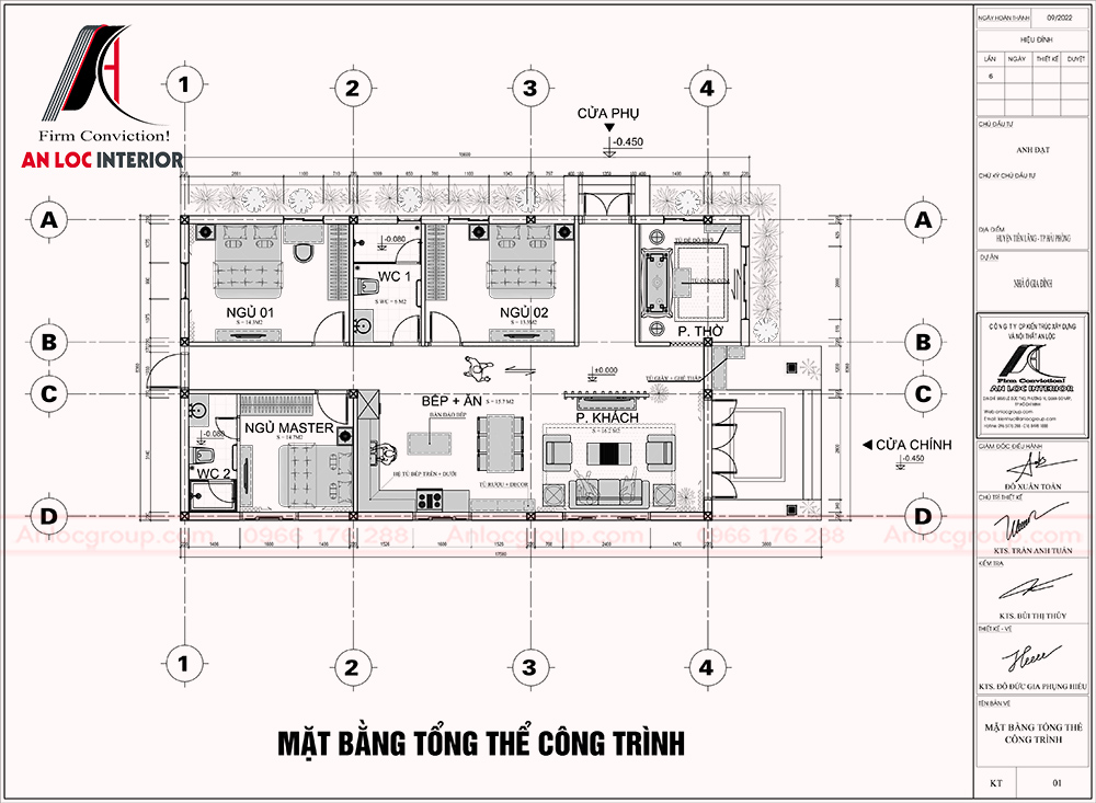 Thiết kế kiến trúc & nội thất biệt thự vườn 8x16m tại Hải Phòng