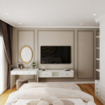 Thiết kế nội thất chung cư tân cổ điển 2 phòng ngủ