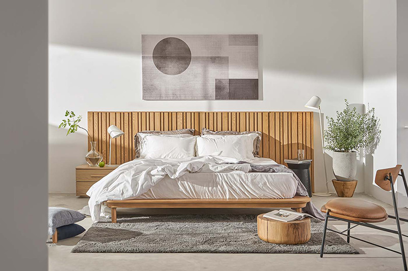 phòng ngủ giường gỗ