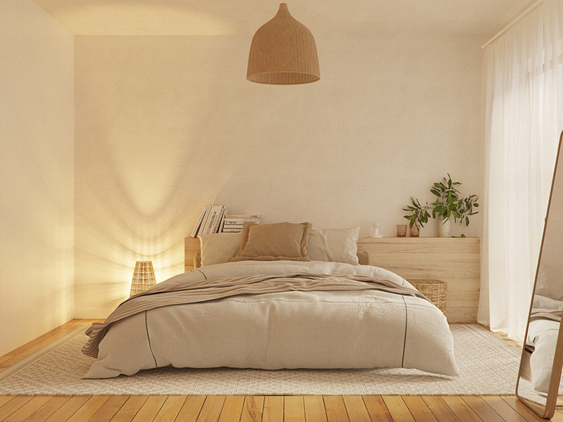 làm phòng ngủ bằng gỗ