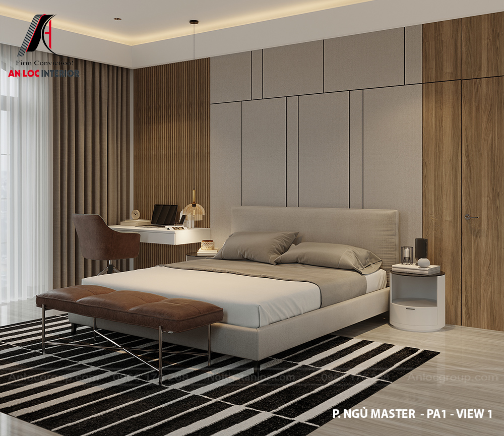 Thiết kế nội thất biệt thự 3 tầng 110m2 tại Nam Định - Anh Toàn