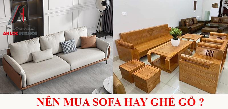 Nên mua sofa hay ghế gỗ?