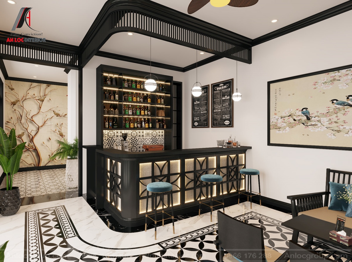 Thiết kế quán cafe theo phong cách Indochine