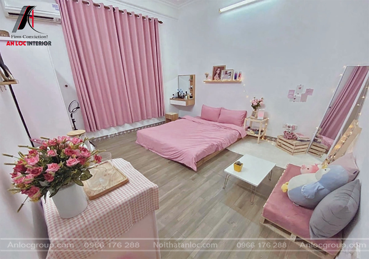 Decor phòng màu hồng