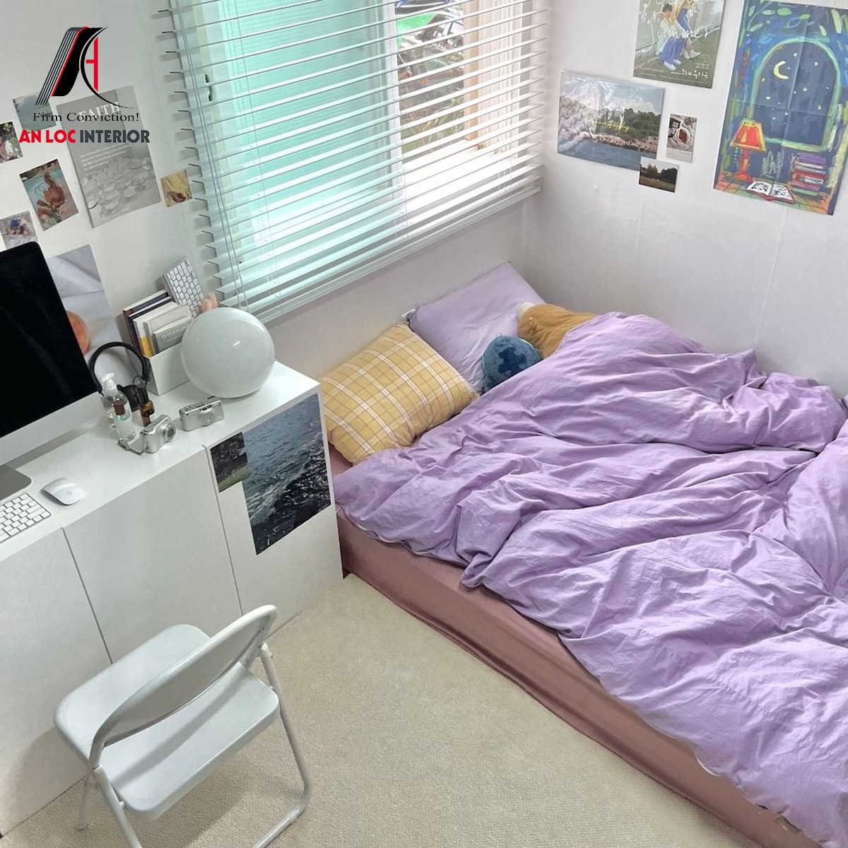Decor phòng ngủ nhỏ không giường 