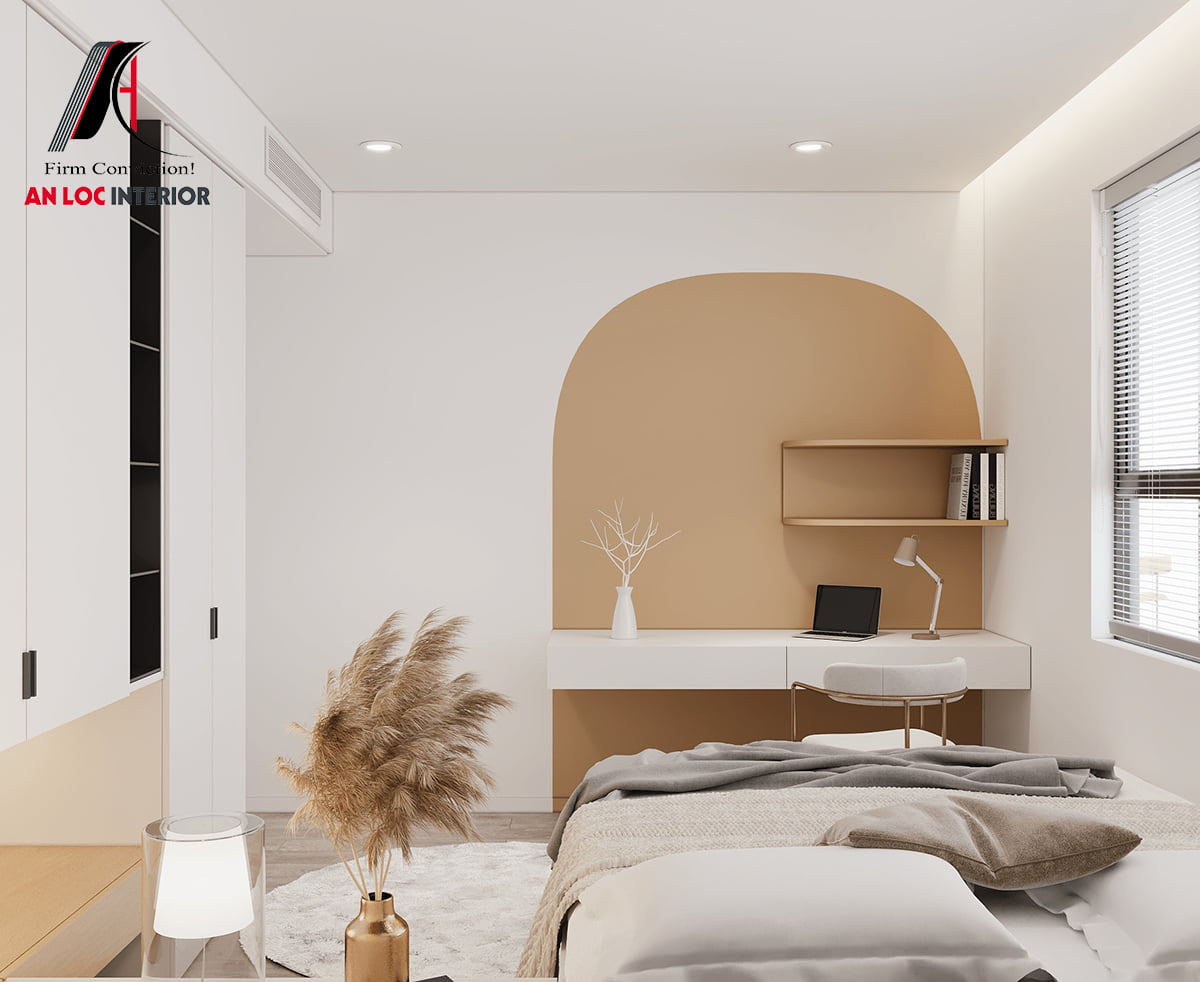 Bố trí nội thất hợp lý kết hợp ánh sáng tự nhiên để trang trí phòng ngủ nhỏ đẹp 