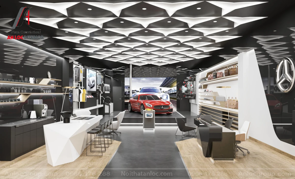 Thiết kế showroom ô tô ấn tượng 