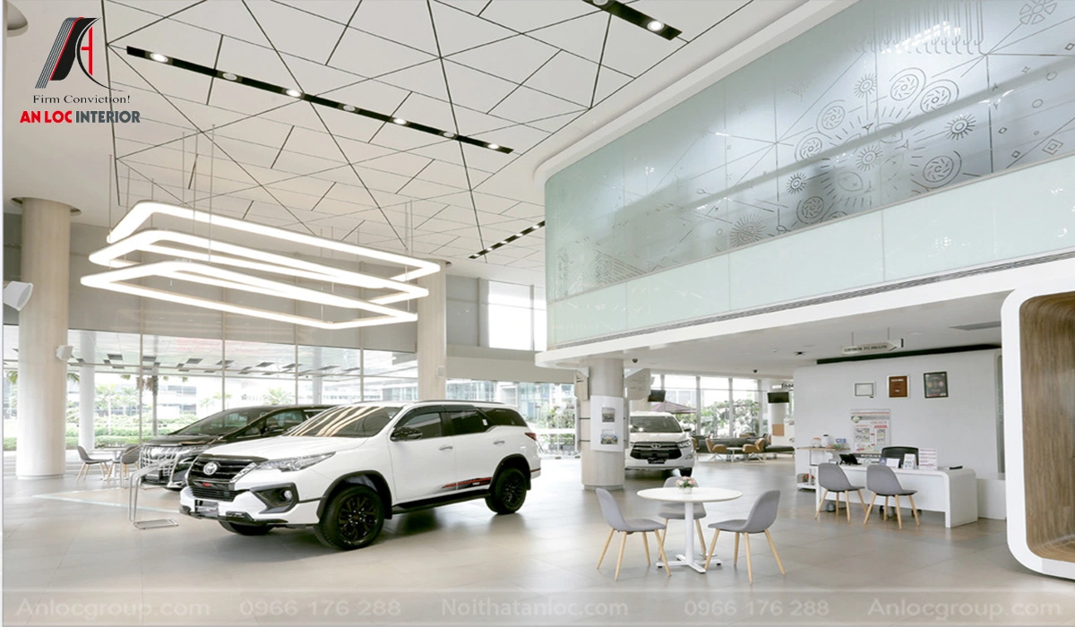 Thiết kế showroom ô tô đẹp, hiện đại