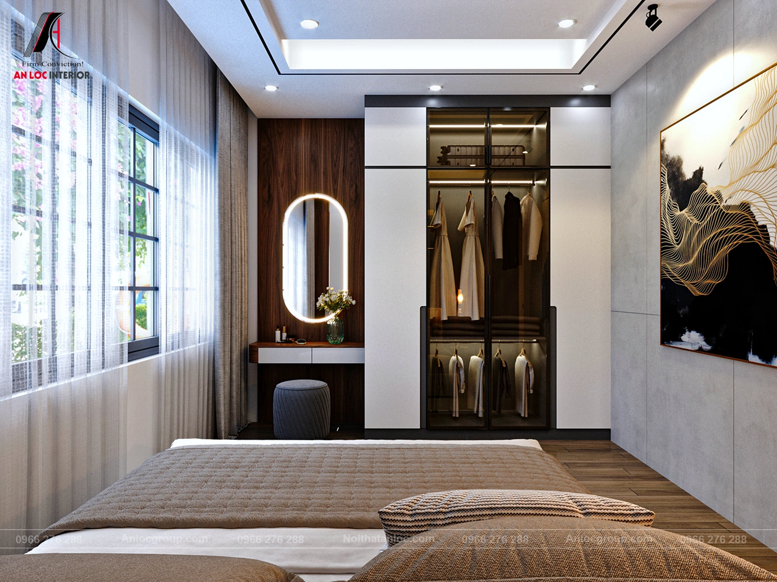 Thiết kế nội thất nhà phố 2 tầng 85m2 tại Phú Thọ - Ảnh 16