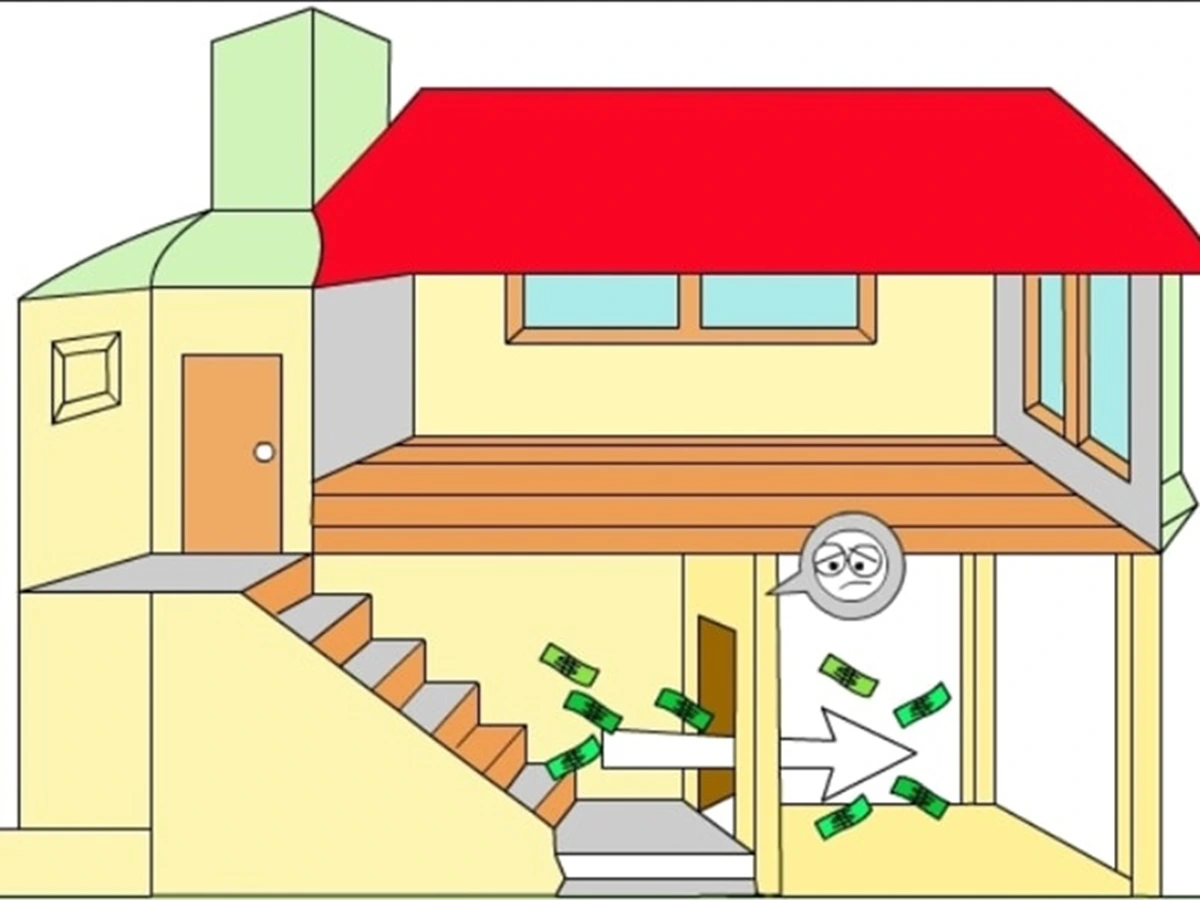 Lỗi phong thủy: Cầu thang đối diện cửa chính